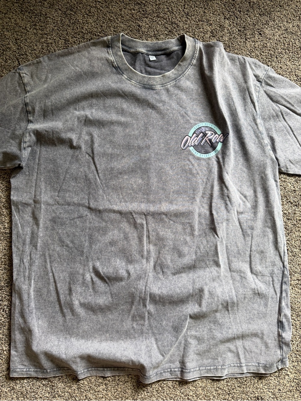 Amazon Men's Gray Old Row Logo Short Sleeve Tee